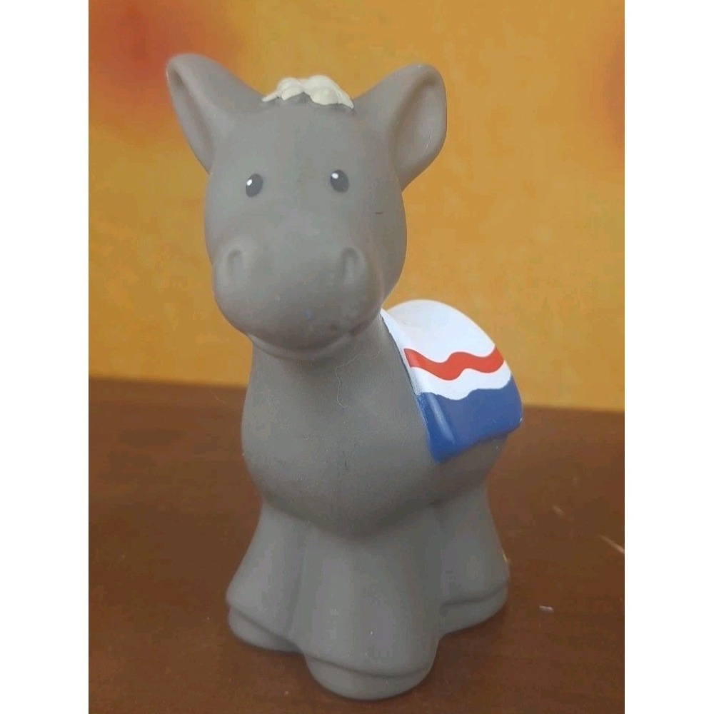 Fisher Price Little People Christmas Nativity Donkey White Blanket 2005